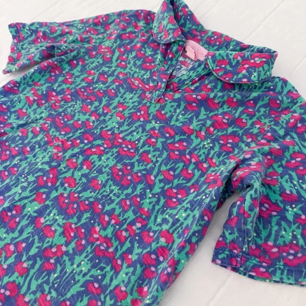 Lilly Pulitzer Girls 6/7 Dress Collared Polo Style Dress Floral